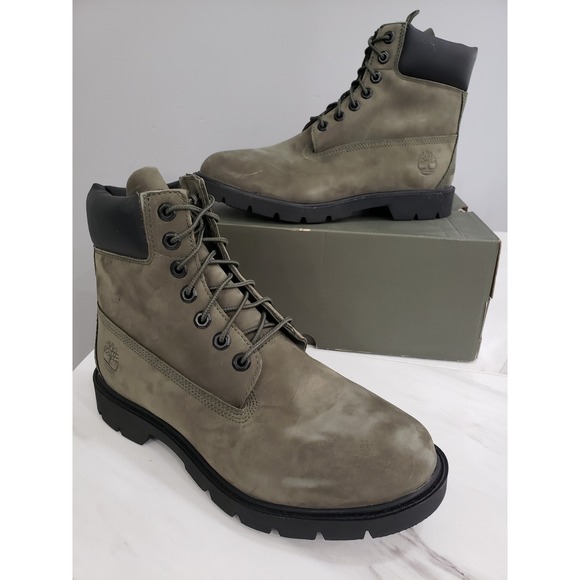 NEW SIZE 8.5 - Men's Timberland 6" Inch CLASSIC Premium BOOTS OLIVE NUBUCK GREEN - Picture 1 of 8